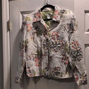Coldwater Creek Multicolor Artistic Jacket